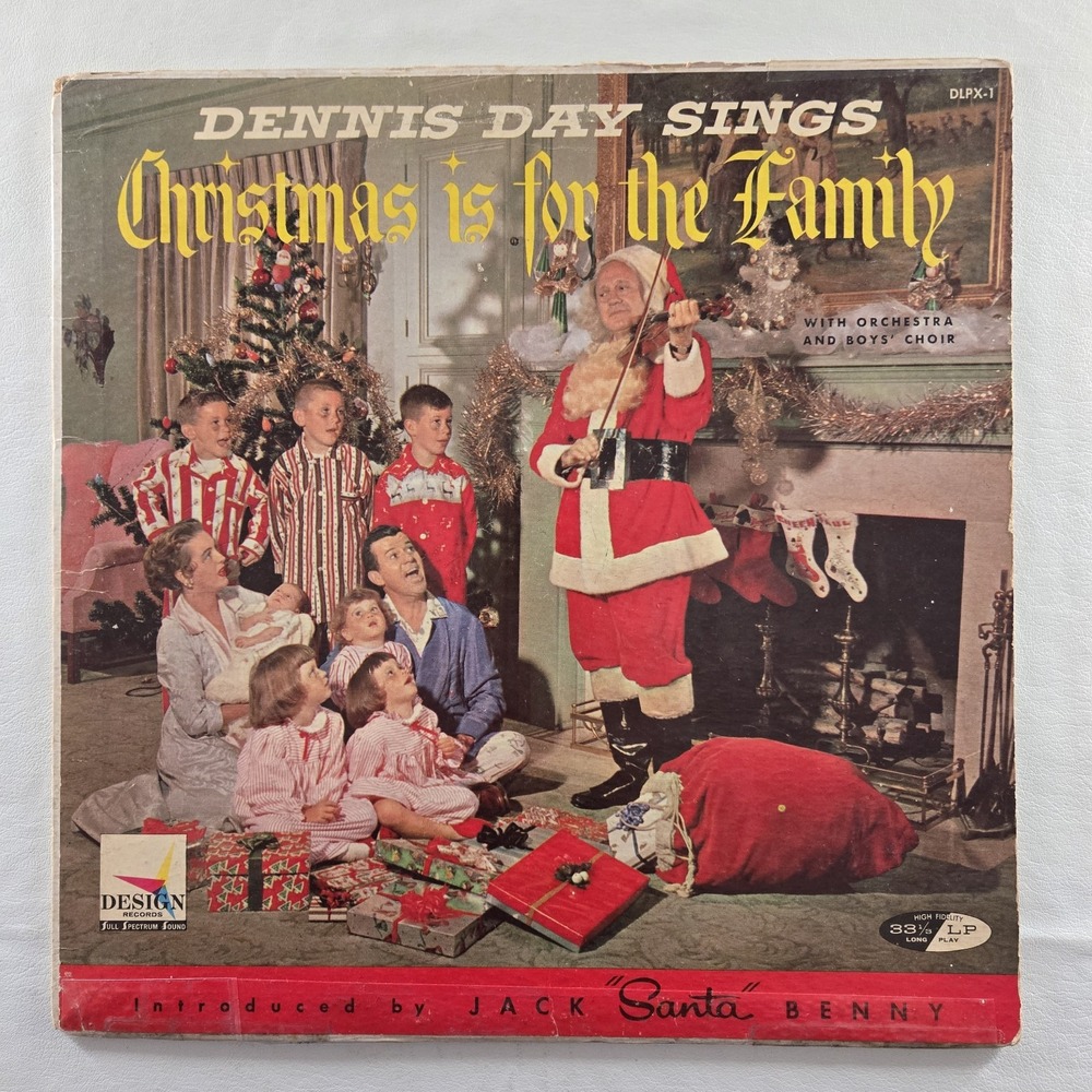 Dennis Day Sings Christmas Is For The Family Record Vinyl LP DLPX-1 VG Tested